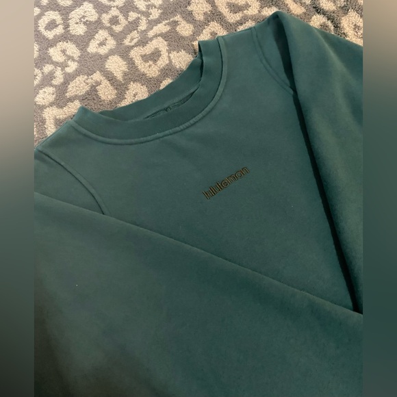 Lululemon Green Jasper Loungeful Crewneck Pullover *Embroidered - Picture 4 of 7